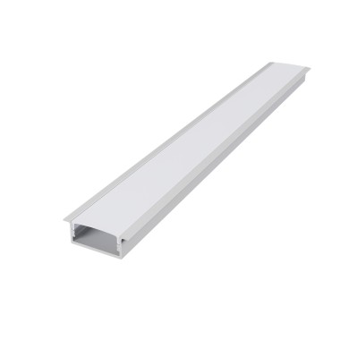 NORM ΠΡΟΦΙΛ ΑΛΟΥΜΙΝΙΟΥ ΛΕΥΚΟ ΜΕ ΟΠΑΛ ΚΑΛΥΜΑ 2m/pc