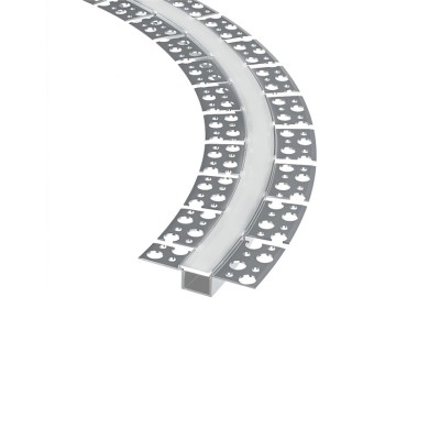FLEXIBLE TRIMLESS ALUMINUM PROFILE P135FL WITH SILICON OPAL DIFFUSER 2m/pc
