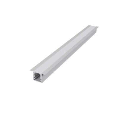 LESTE RECESSED ALUMINUM PROFILE P160U WHITE WITH OPAL PC DIFFUSER 2m/pc
