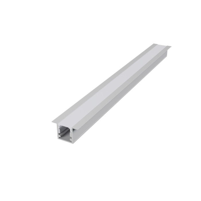 LESTE RECESSED ALUMINUM PROFILE P160U WHITE WITH OPAL PC DIFFUSER 2m/pc
