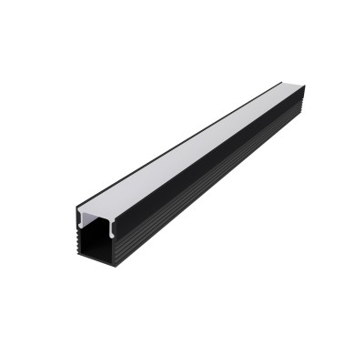 REGO ALUMINUM PROFILE P178 BLACK WITH OPAL PC DIFFUSER 2m/pc
