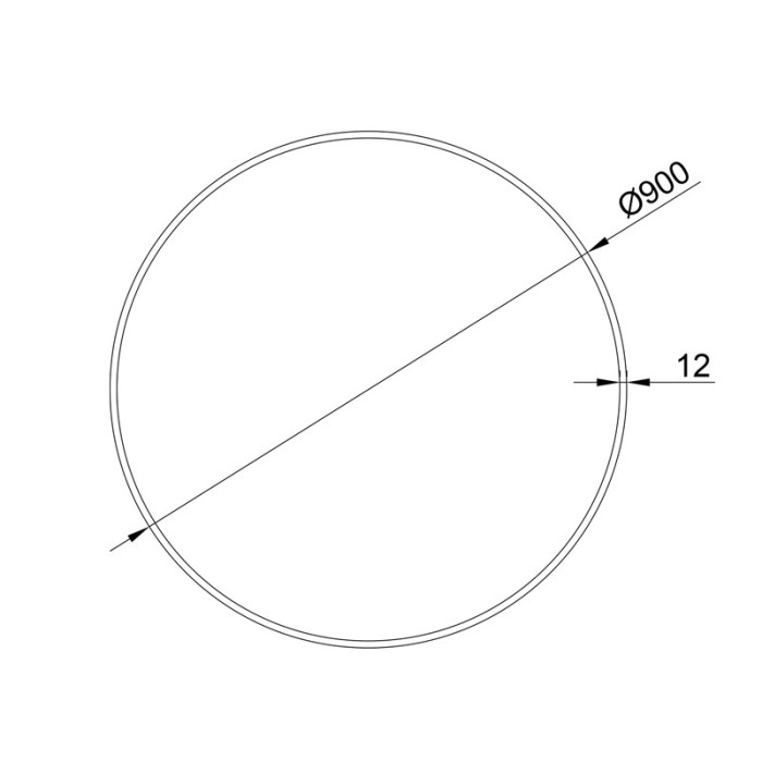ORIO ΠΡΟΦΙΛ ΑΛΟΥΜΙΝΙΟΥ ΟΠΑΛ ΜΕ ΚΑΛΥΜΜΑ Φ900