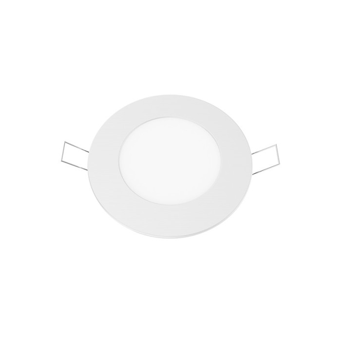 LED SLIM PANEL WHITE ROUND REC. 6W 4000K 470Lm Φ119mm 230V AC Ra80