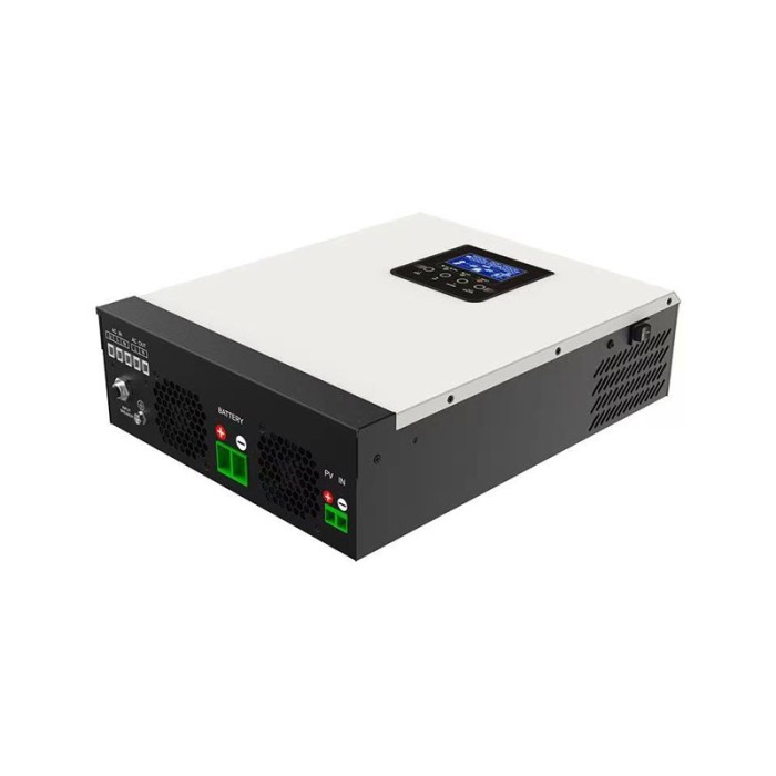 INVERTER PURE SINE WAVE 2400W, 24VDC WITH INCLUDED SOLAR CHARGE CONTROLLER PWM 50A