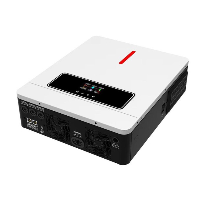 ΥΒΡΙΔΙΚΟ ΙΝΒΕΡΤΕΡ ΚΑΘΑΡΟΥ ΗΜΙΤΟΝΟΥ 3600W, 24VDC ΜΕ ΕΝΣΩΜΑΤΩΜΕΝΟ ΡΥΘΜΙΣΤΗ ΦΟΡΤΙΣΗΣ MPPT 120Α + WiFi