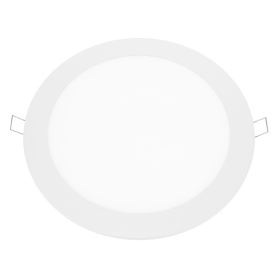 LED SLIM PANEL WHITE ROUND REC. 18W 6500K 1750LM Φ220 230V AC Ra80