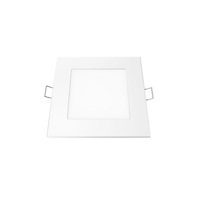 LED SLIM PANEL WHITE SQUARE REC. 6W 3000K 450LM 118mm 230V AC Ra80