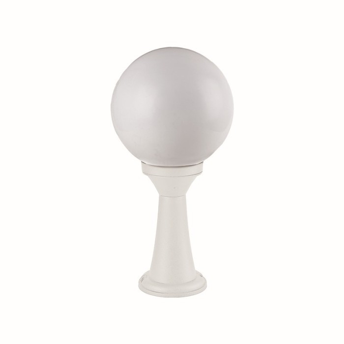 PLASTIC FLOOR GARDEN WHITE LUMINAIRE 41CM Φ200 Ε27 IP44
