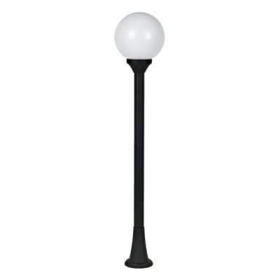 PLASTIC FLOOR GARDEN BLACK LUMINAIRE 100CM Φ200 Ε27 IP44