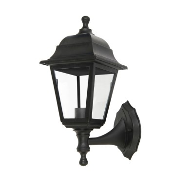 4S PLASTIC WALL GARDEN BLACK LUMINAIRE Ε27 IP44