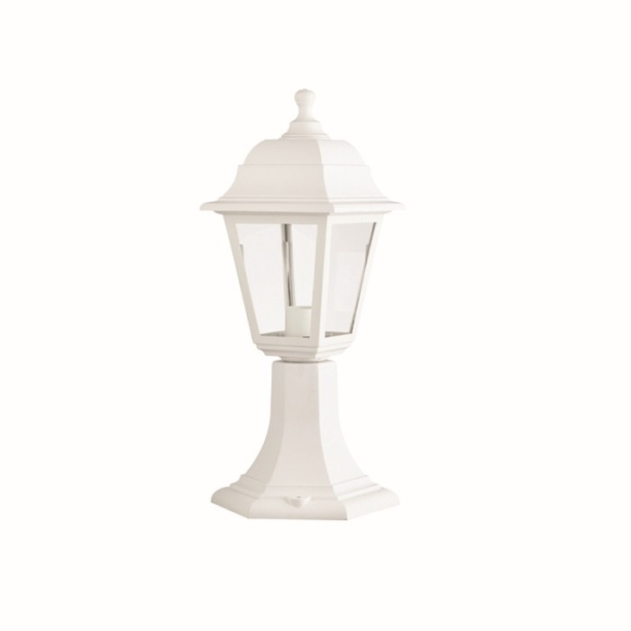 PHASING OUT 4S PLASTIC FLOOR GARDEN WHITE LUMINAIRE 40,5CM Ε27 IP44