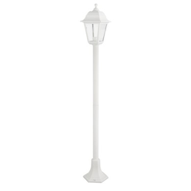 PHASING OUT 4S PLASTIC FLOOR GARDEN WHITE LUMINAIRE 100CM Ε27 IP44