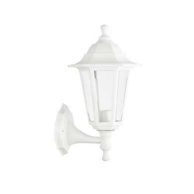 6S PLASTIC WALL GARDEN WHITE LUMINAIRE Ε27 IP44