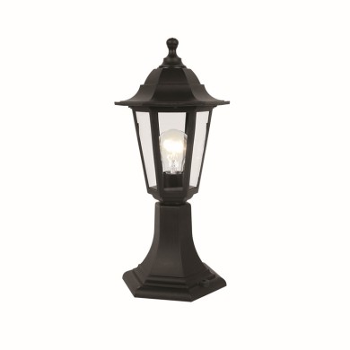 6S PLASTIC FLOOR GARDEN BLACK LUMINAIRE 41CM Ε27 IP44