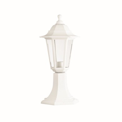 6S PLASTIC FLOOR GARDEN WHITE LUMINAIRE 41CM Ε27 IP44