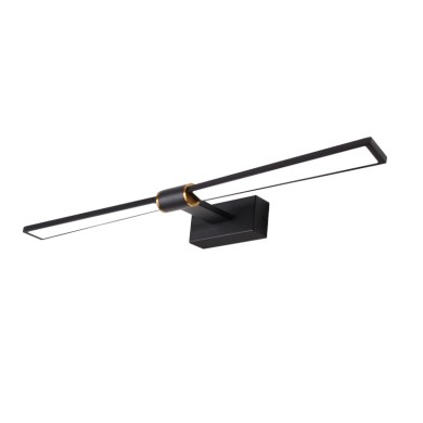 WALL MOUNTED LIGHTING LED 12W 780LM 3000K BLACK ALUMINUM 610Χ140Χ55ΜΜ PAPIGION