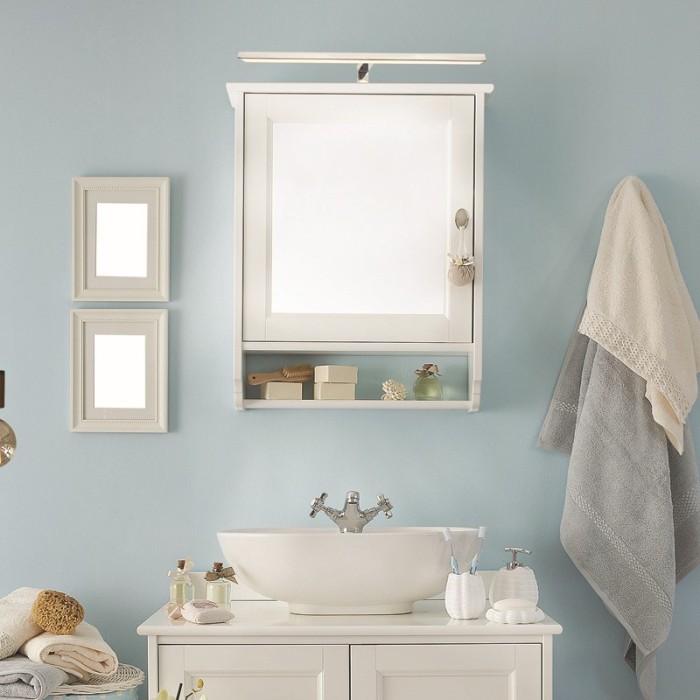 GALLERY LIGHTING LED 8W 3000K 520LM VOIR CHROME METALLIC IP44 50X4X10,5CM