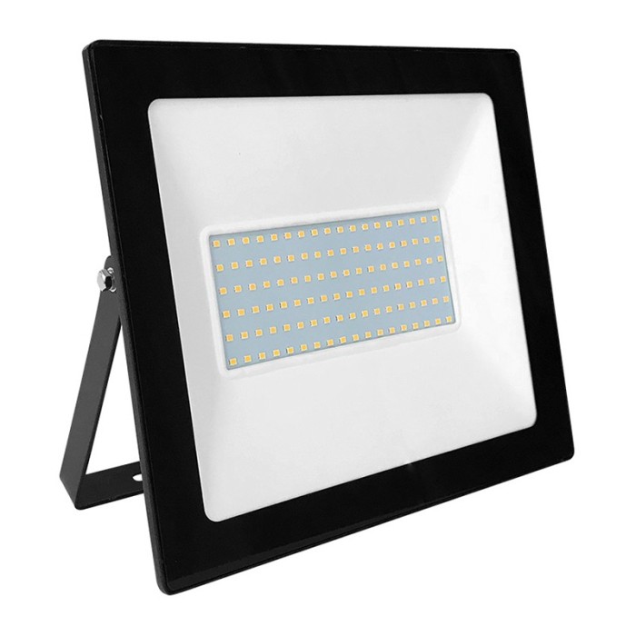 P/O BLACK LED SMD FLOOD LUMINAIRE IP66 100W 3000K 8100Lm 230V RA80