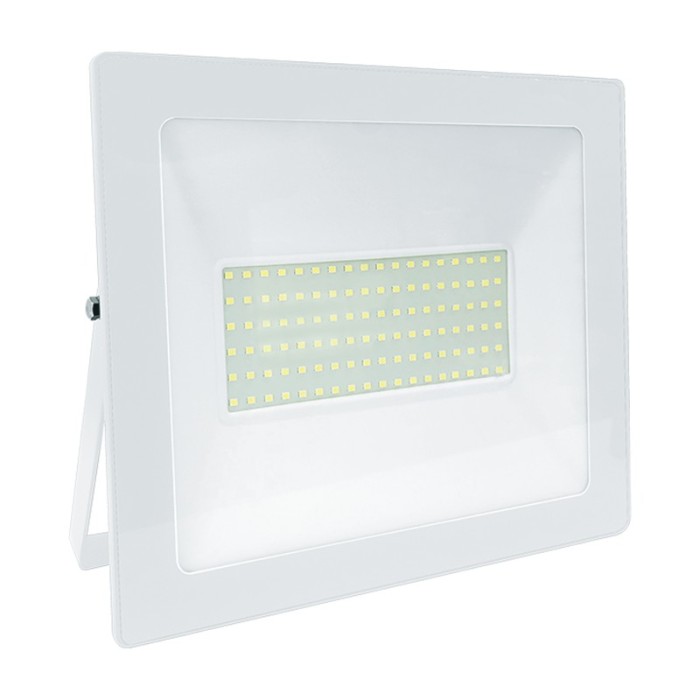 P/O WHITE LED SMD FLOOD LUMINAIRE IP66 100W 6000K 9000Lm 230V RA80