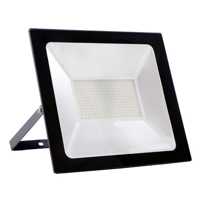 P/O BLACK LED SMD FLOOD LUMINAIRE IP66 200W 3000K 16000Lm 230V RA80