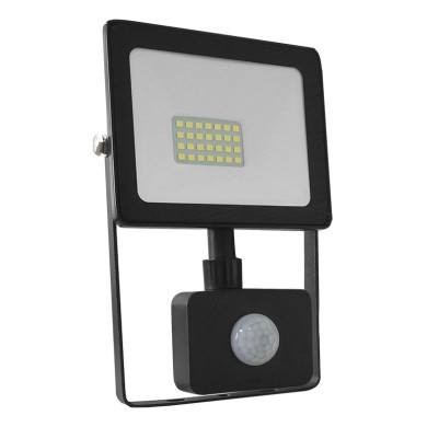 P/O BLACK SENSOR LED SMD FLOOD LUMINAIRE IP66 20W 4000K 1700Lm 230V RA80
