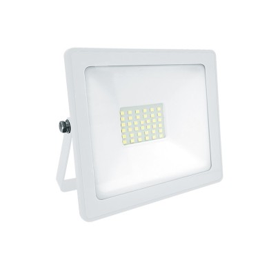 P/O WHITE LED SMD FLOOD LUMINAIRE IP66 30W 6000K 2650Lm 230V RA80