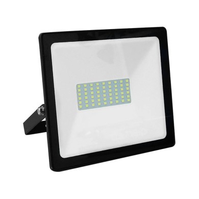 P/O BLACK LED SMD FLOOD LUMINAIRE IP66 50W 3000K 4000Lm 230V RA80