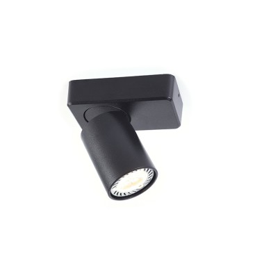 WALL MOUNTED LIGHTING 1XGU10 BLACK ALUMINUM 12Χ7X11CM ELITIS