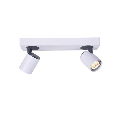 NETTO WALL MOUNTED LIGHTING 2XGU10 WHITE ALUMINUM 32Χ7Χ12CM DISCO