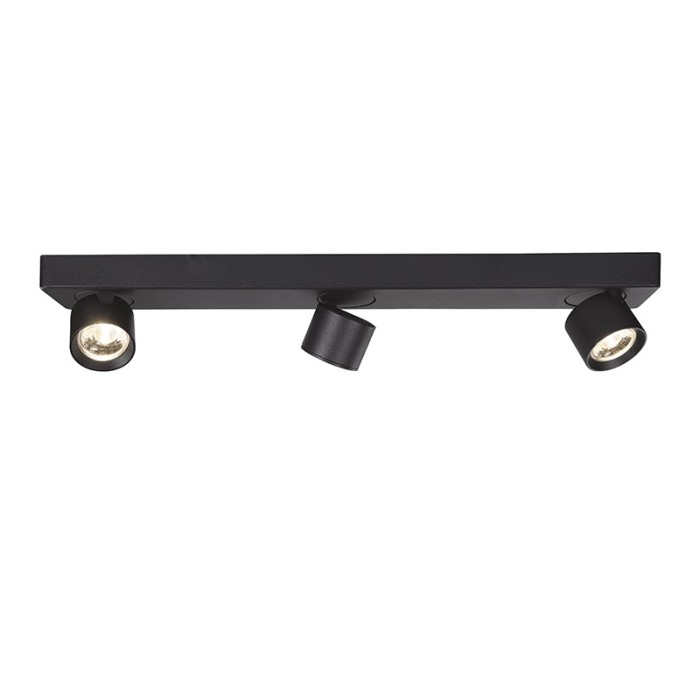 PLUTO-ΦΩΤΙΣΤΙΚΟ ΕΠΙΤΟΙΧΟ/ΟΡΟΦΗΣ ΑΜΜΩΔΕΣ  ΜΑΥΡΟ ΑΛΟΥΜΙΝΙΟΥ LED COB 15W  3000K 1200LM IP20 54X7XH10CM 