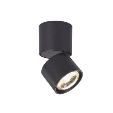 WALL MOUNTED LIGHTING LED5W COB 80° 3000K 400LM BLACK D5,6XH10CM PLUTO