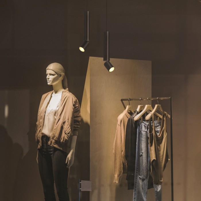 PENDANT Φ/Σ 1XGU10 BABEL BLACK ΜΕΤ/ΚΟ IP20 D5,6XD8XH140CM