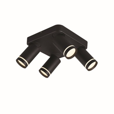 NETTO WALL MOUNTED LIGHTING 4XGU10 DIVINO BLACK ALUMINUM IP20 21X21X13,5CM