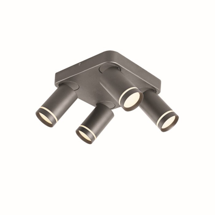 NETTO ΦΩΤΙΣΤΙΚΟ ΟΡΟΦΗΣ ΑmmΩΔΕΣ ΓΚΡΙ ΑΛΟΥΜΙΝΙΟ ΣΥΜΒΑΤΙΚΟ 4ΧGU10 IP20 210Χ135mm