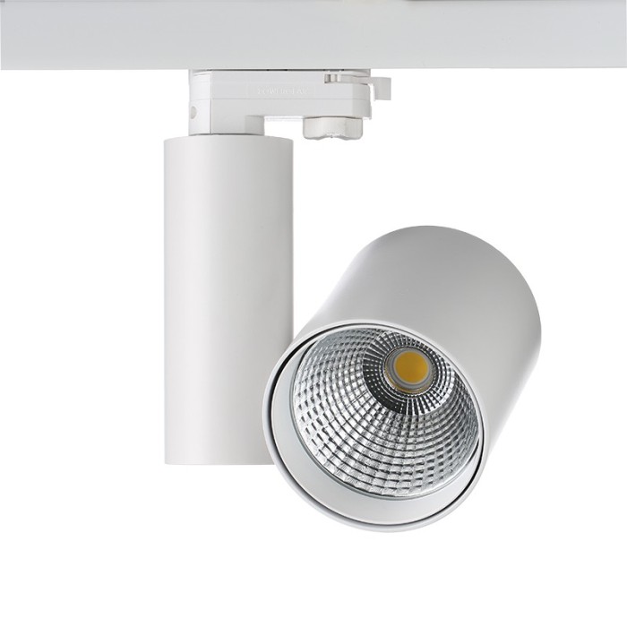 WHITE LED TRACK LIGHT 30W 4000K 4WIRES 38° 2800LM 230V Ra80