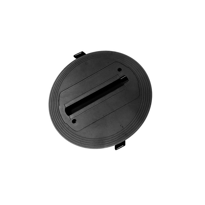 RECΕSSED BASE FOR 1 PHASE TRACK LUMINAIRES BLACK