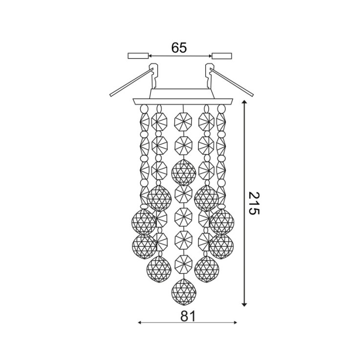 NETTO SPOT MR 16 with GLASSES 230X90mm MORIA