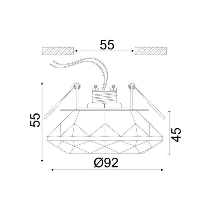 NETTO ΦΩΤΙΣΤΙΚΟ ΟΡΟΦΗΣ ΣΑΤΙΝΕ ΝΙΚΕΛΙΟ ΚΡΥΣΤΑΛΛΟ ΣΥΜΒΑΤΙΚΟ 1ΧG4 IP20 Φ256mm
