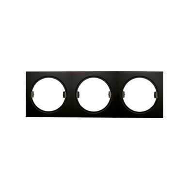 CONSOLE 3 SPOTS BLACK RECTANGLE EMPTY