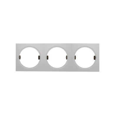 CONSOLE 3 SPOTS WHITE RECTANGLE EMPTY