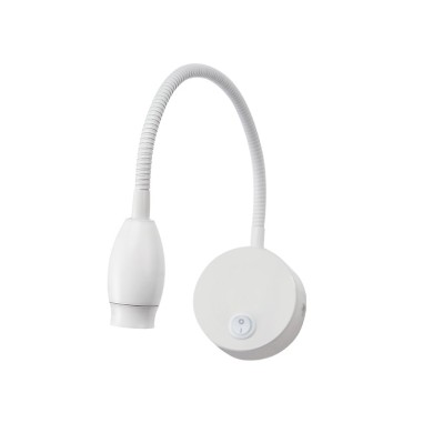 SPOT/WALL SPIRAL POWER LED CLIP LAMP 3W ΜΑΤ WHITE 50° 210Lm 4.000Κ 230V SWAN