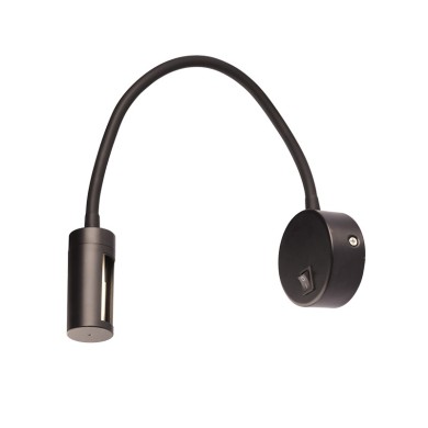 WALL LAMP LED 3W BLACK 3200Κ 210LM 8X4X44CM PIPER