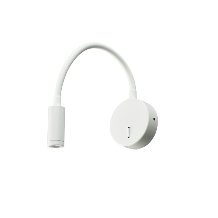 ALIS-ΦΩΤΙΣΤΙΚΟ ΕΠΙΤΟΙΧΟ  ΛΕΥΚΟ ΜΑΤ ΜΕΤΑΛΛΙΚΟ LED 3W 3200K 190LM IP20 D8X36CM 