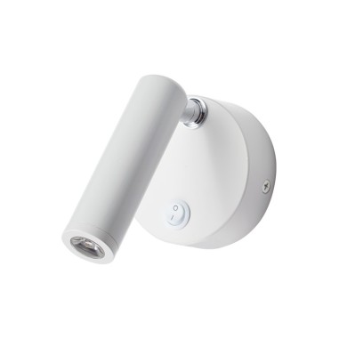 LED WALL LAMP 3W ΜΑΤT WHITE PORTABLE 50° 210Lm 4.000Κ 230V INYOKA2