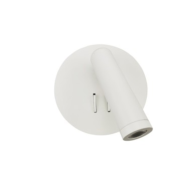 WALL LAMP LED 3+4W 3000K 280LM WHITE METAL D13,5X7CM ZEUS
