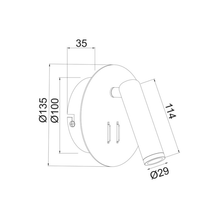 ZEUS-ΦΩΤΙΣΤΙΚΟ ΟΡΟΦΗΣ ΛΕΥΚΟ ΜΑΤ ΜΕΤΑΛΛΙΚΟ LED 3+4W 3000K 280LM IP20 D13,5X7CM 