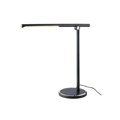 DESK LAMP LED 7W BLACK CCT 300LM DIMMABLE+TOUCH SWITCH+USB CHARGER DEGAS