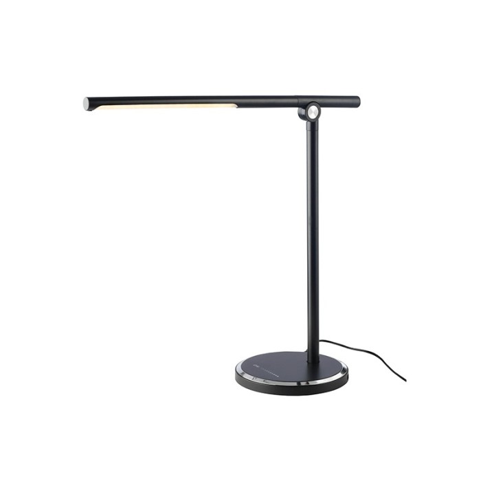 DESK LAMP LED 7W BLACK CCT 300LM DIMMABLE+TOUCH SWITCH+USB CHARGER DEGAS