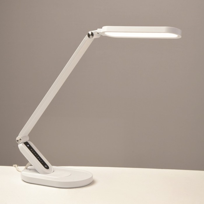 ΕΠΙΤΡΑΠΕΖΙΟ Φ/Σ LED 10W 800LM FRITZ ΛΕΥΚΟ CCT+DIMMABLE+TOUCH SWITCH+USB CHARGER