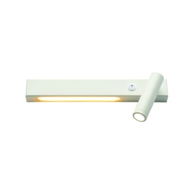 WALL LAMP LED 12W 3200K 980LM WHITE METAL 28Χ11Χ8CM RIGHT
